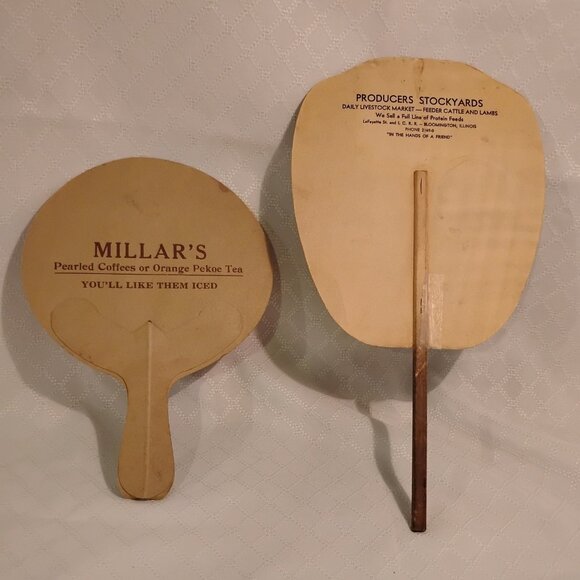 Antique Advertising Fans Circa 1930's - Picture 4 of 9
